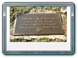 Marker for Captain Sam A. Willson, Co. F 1st Texas Infantry, buried at the Cedar Hill Cemetery in Rusk, Texas, photo courtesy of Joe Allport